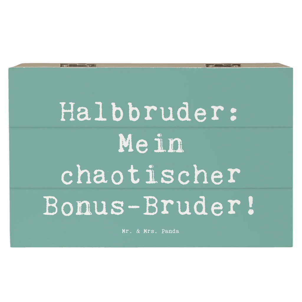 Holzkiste Spruch Halbbruder Chaos Holzkiste, Kiste, Schatzkiste, Truhe, Schatulle, XXL, Erinnerungsbox, Erinnerungskiste, Dekokiste, Aufbewahrungsbox, Geschenkbox, Geschenkdose, Familie, Vatertag, Muttertag, Bruder, Schwester, Mama, Papa, Oma, Opa