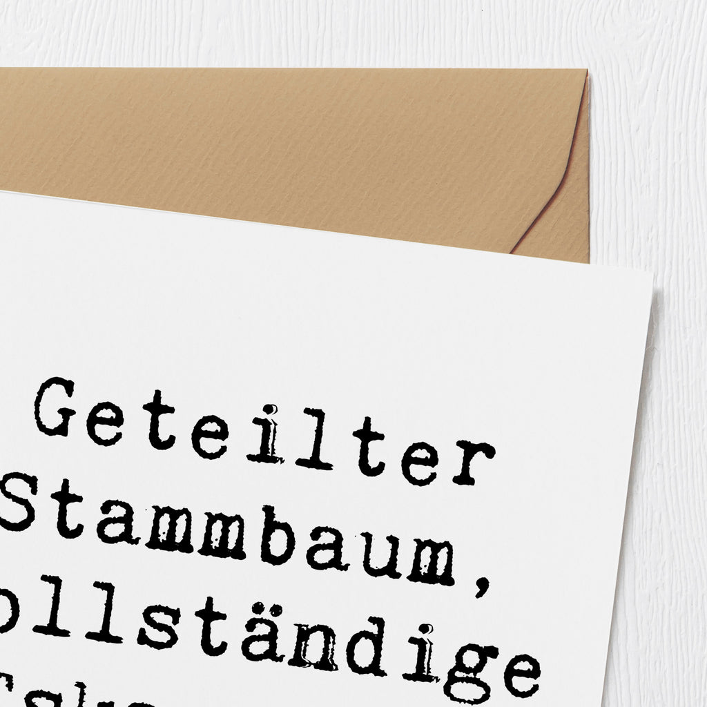 Deluxe Karte Spruch Halbbruder Eskapaden Karte, Grußkarte, Klappkarte, Einladungskarte, Glückwunschkarte, Hochzeitskarte, Geburtstagskarte, Hochwertige Grußkarte, Hochwertige Klappkarte, Familie, Vatertag, Muttertag, Bruder, Schwester, Mama, Papa, Oma, Opa