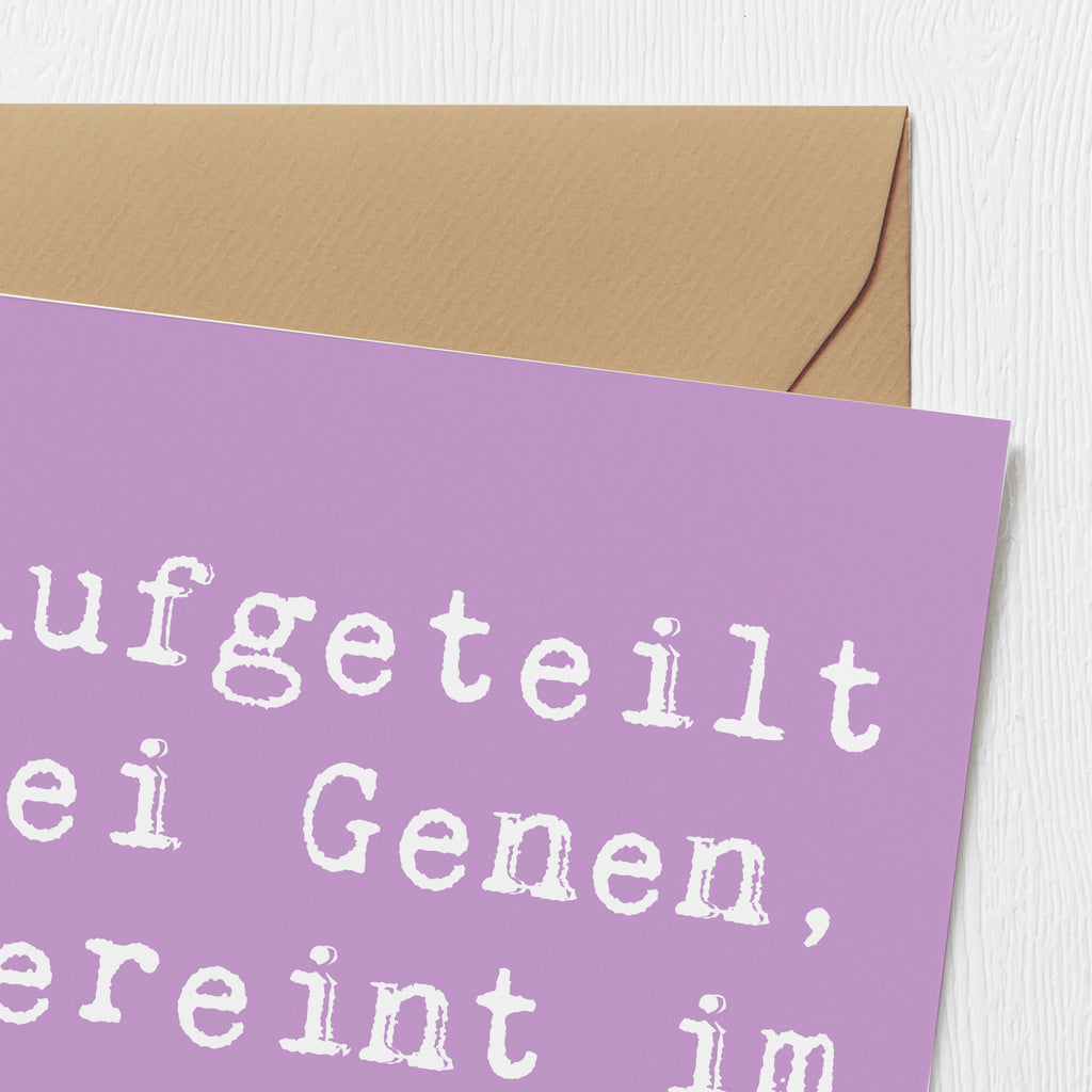 Deluxe Karte Spruch Halbbruder Unsinn Karte, Grußkarte, Klappkarte, Einladungskarte, Glückwunschkarte, Hochzeitskarte, Geburtstagskarte, Hochwertige Grußkarte, Hochwertige Klappkarte, Familie, Vatertag, Muttertag, Bruder, Schwester, Mama, Papa, Oma, Opa