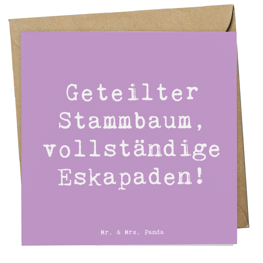 Deluxe Karte Spruch Halbbruder Eskapaden Karte, Grußkarte, Klappkarte, Einladungskarte, Glückwunschkarte, Hochzeitskarte, Geburtstagskarte, Hochwertige Grußkarte, Hochwertige Klappkarte, Familie, Vatertag, Muttertag, Bruder, Schwester, Mama, Papa, Oma, Opa