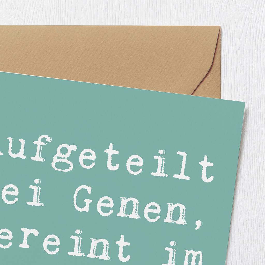 Deluxe Karte Spruch Halbbruder Unsinn Karte, Grußkarte, Klappkarte, Einladungskarte, Glückwunschkarte, Hochzeitskarte, Geburtstagskarte, Hochwertige Grußkarte, Hochwertige Klappkarte, Familie, Vatertag, Muttertag, Bruder, Schwester, Mama, Papa, Oma, Opa