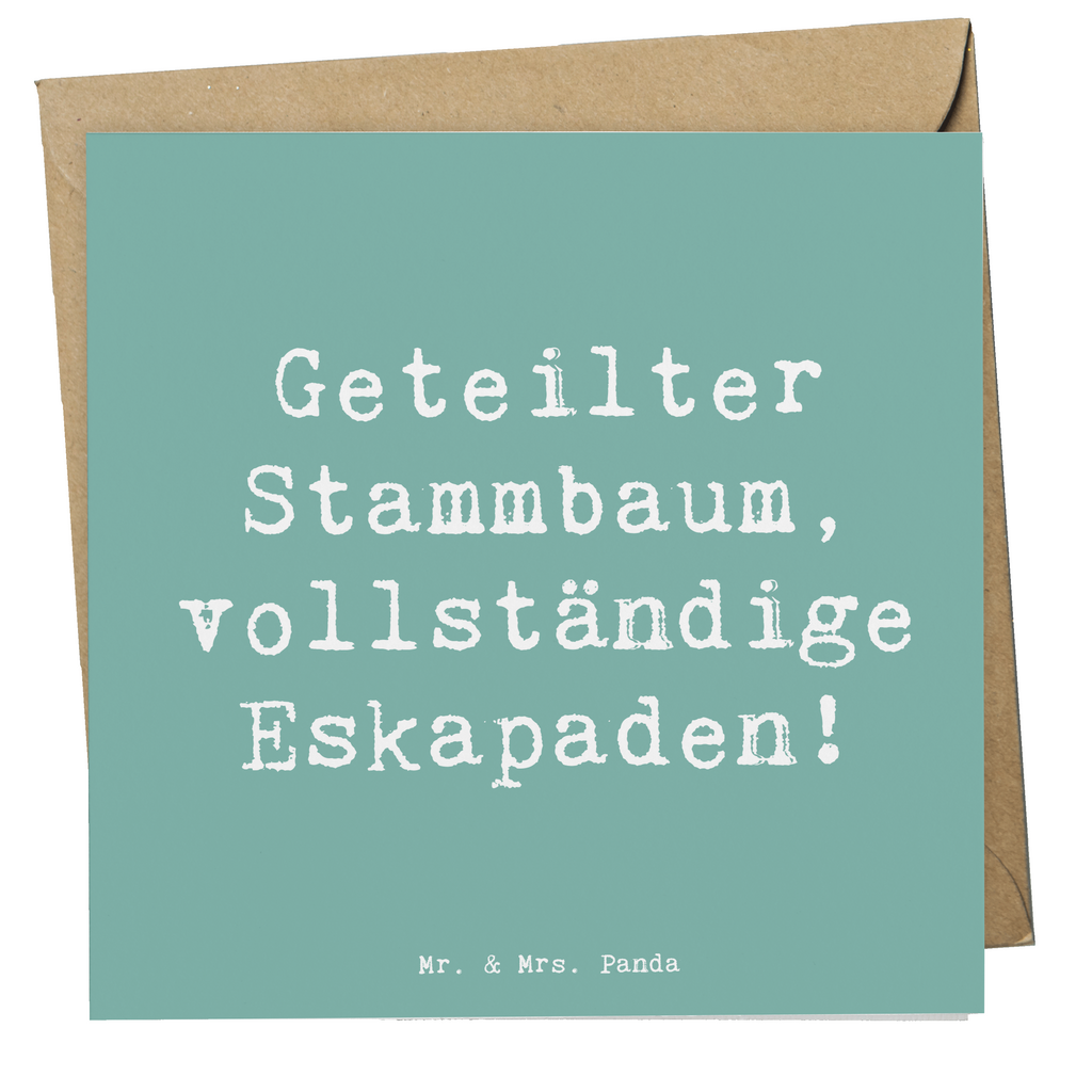 Deluxe Karte Spruch Halbbruder Eskapaden Karte, Grußkarte, Klappkarte, Einladungskarte, Glückwunschkarte, Hochzeitskarte, Geburtstagskarte, Hochwertige Grußkarte, Hochwertige Klappkarte, Familie, Vatertag, Muttertag, Bruder, Schwester, Mama, Papa, Oma, Opa