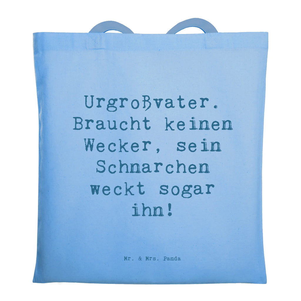 Tragetasche Spruch Urgroßvater Schnarchen Beuteltasche, Beutel, Einkaufstasche, Jutebeutel, Stoffbeutel, Tasche, Shopper, Umhängetasche, Strandtasche, Schultertasche, Stofftasche, Tragetasche, Badetasche, Jutetasche, Einkaufstüte, Laptoptasche, Familie, Vatertag, Muttertag, Bruder, Schwester, Mama, Papa, Oma, Opa