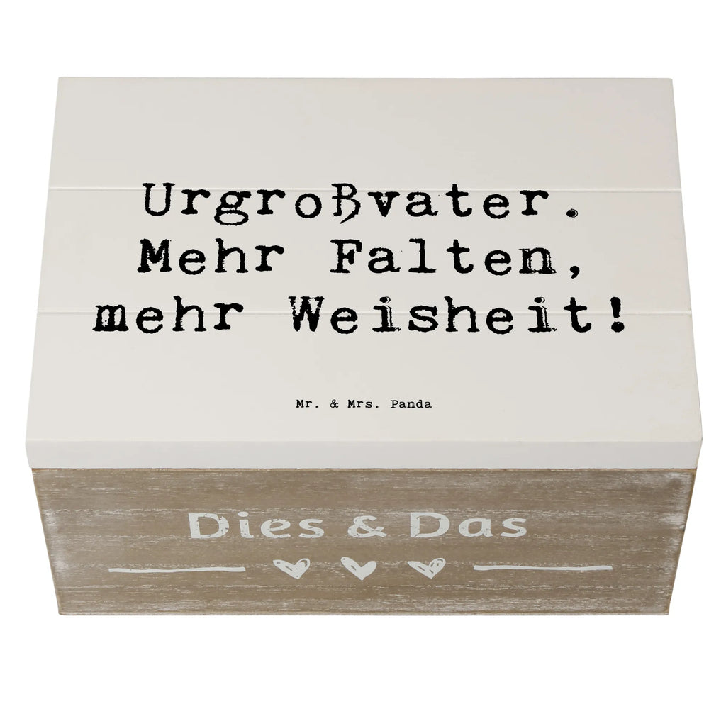 Holzkiste Spruch Urgroßvater Weisheit Holzkiste, Kiste, Schatzkiste, Truhe, Schatulle, XXL, Erinnerungsbox, Erinnerungskiste, Dekokiste, Aufbewahrungsbox, Geschenkbox, Geschenkdose, Familie, Vatertag, Muttertag, Bruder, Schwester, Mama, Papa, Oma, Opa