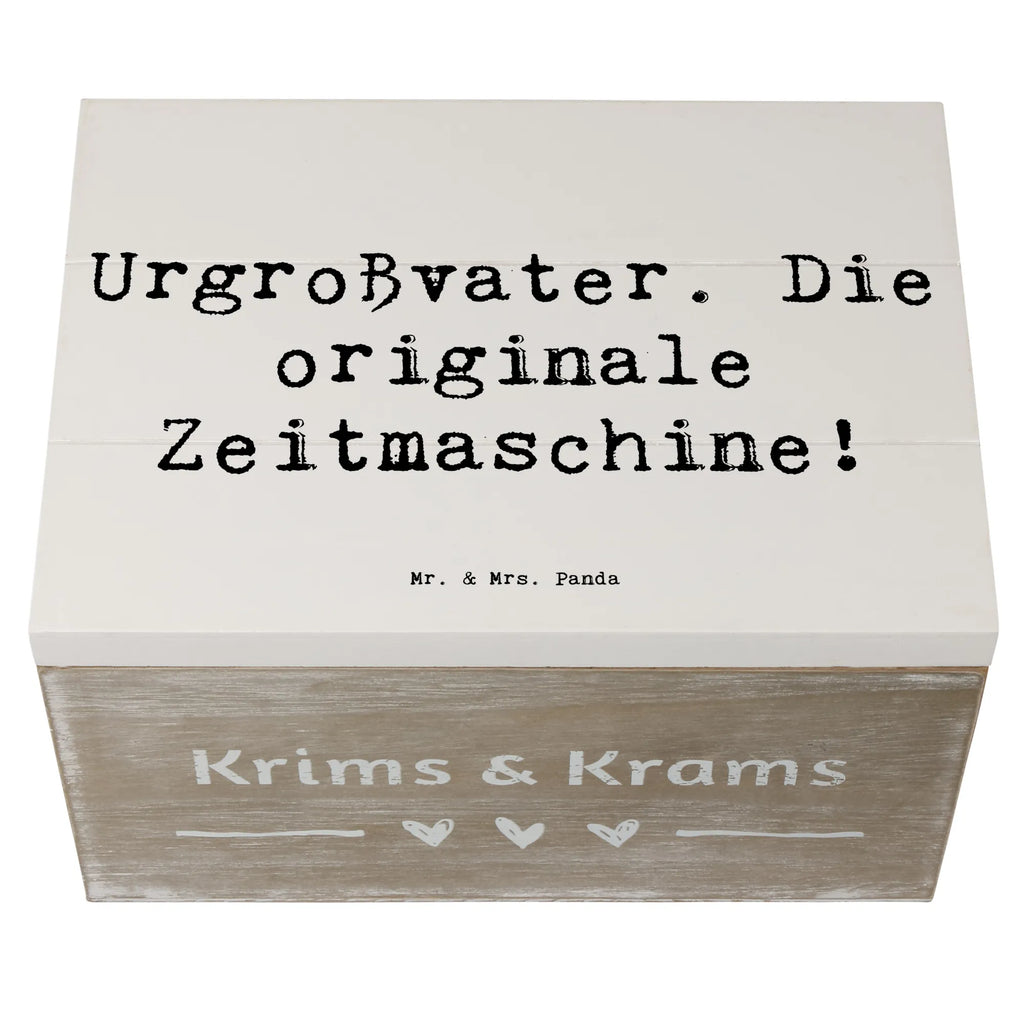 Holzkiste Spruch Urgroßvater Zeitmaschine Holzkiste, Kiste, Schatzkiste, Truhe, Schatulle, XXL, Erinnerungsbox, Erinnerungskiste, Dekokiste, Aufbewahrungsbox, Geschenkbox, Geschenkdose, Familie, Vatertag, Muttertag, Bruder, Schwester, Mama, Papa, Oma, Opa