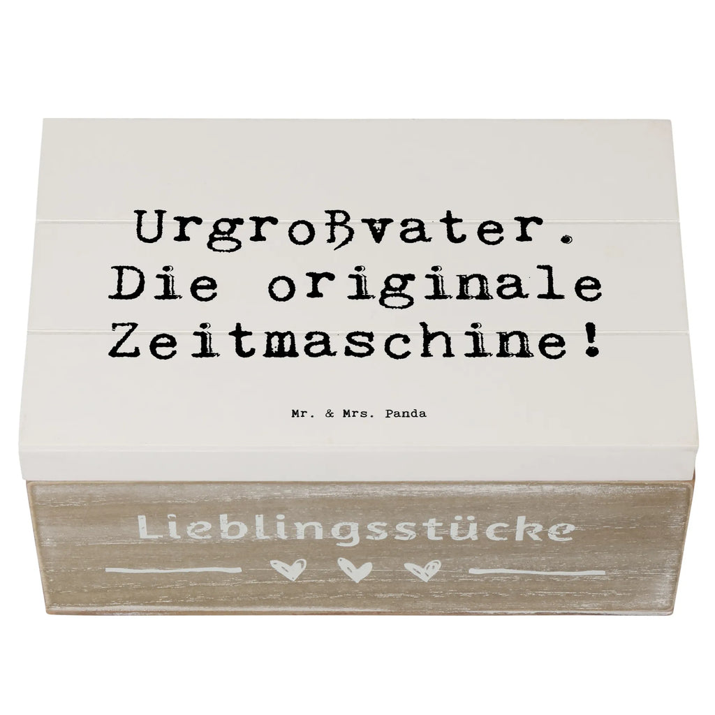 Holzkiste Spruch Urgroßvater Zeitmaschine Holzkiste, Kiste, Schatzkiste, Truhe, Schatulle, XXL, Erinnerungsbox, Erinnerungskiste, Dekokiste, Aufbewahrungsbox, Geschenkbox, Geschenkdose, Familie, Vatertag, Muttertag, Bruder, Schwester, Mama, Papa, Oma, Opa