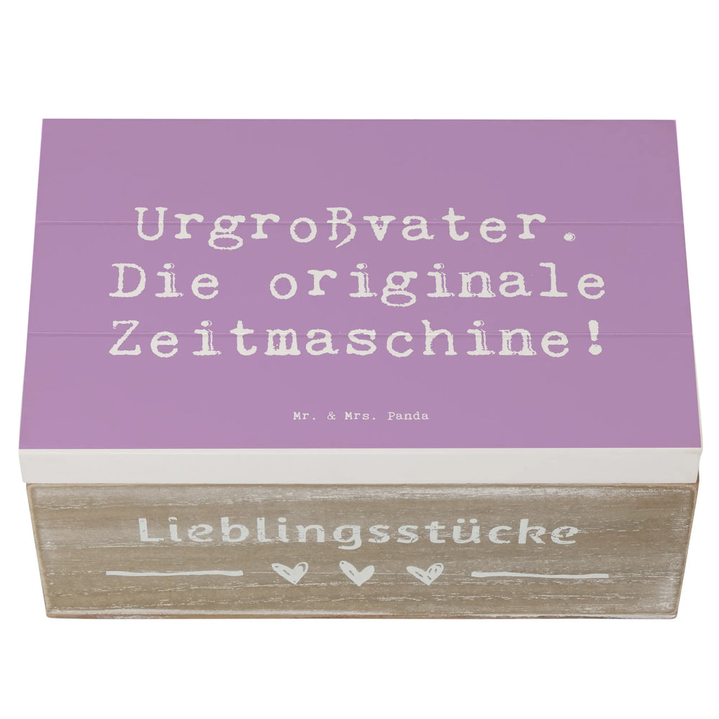 Holzkiste Spruch Urgroßvater Zeitmaschine Holzkiste, Kiste, Schatzkiste, Truhe, Schatulle, XXL, Erinnerungsbox, Erinnerungskiste, Dekokiste, Aufbewahrungsbox, Geschenkbox, Geschenkdose, Familie, Vatertag, Muttertag, Bruder, Schwester, Mama, Papa, Oma, Opa