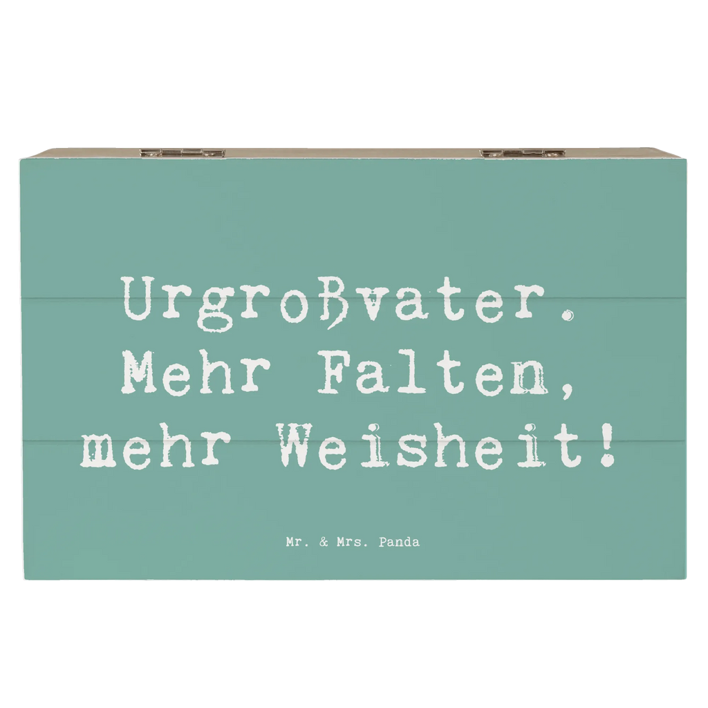 Holzkiste Spruch Urgroßvater Weisheit Holzkiste, Kiste, Schatzkiste, Truhe, Schatulle, XXL, Erinnerungsbox, Erinnerungskiste, Dekokiste, Aufbewahrungsbox, Geschenkbox, Geschenkdose, Familie, Vatertag, Muttertag, Bruder, Schwester, Mama, Papa, Oma, Opa