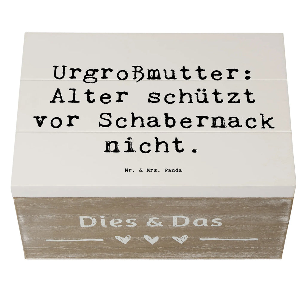 Holzkiste Spruch Urgroßmutter Schabernack Holzkiste, Kiste, Schatzkiste, Truhe, Schatulle, XXL, Erinnerungsbox, Erinnerungskiste, Dekokiste, Aufbewahrungsbox, Geschenkbox, Geschenkdose, Familie, Vatertag, Muttertag, Bruder, Schwester, Mama, Papa, Oma, Opa