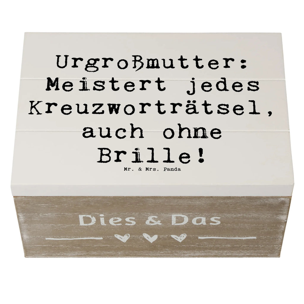 Holzkiste Spruch Urgroßmutter Genie Holzkiste, Kiste, Schatzkiste, Truhe, Schatulle, XXL, Erinnerungsbox, Erinnerungskiste, Dekokiste, Aufbewahrungsbox, Geschenkbox, Geschenkdose, Familie, Vatertag, Muttertag, Bruder, Schwester, Mama, Papa, Oma, Opa