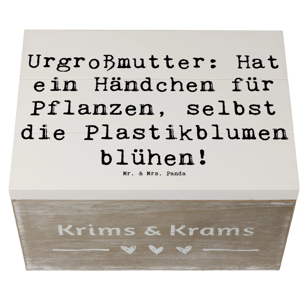 Holzkiste Spruch Urgroßmutter Wundergrün Holzkiste, Kiste, Schatzkiste, Truhe, Schatulle, XXL, Erinnerungsbox, Erinnerungskiste, Dekokiste, Aufbewahrungsbox, Geschenkbox, Geschenkdose, Familie, Vatertag, Muttertag, Bruder, Schwester, Mama, Papa, Oma, Opa