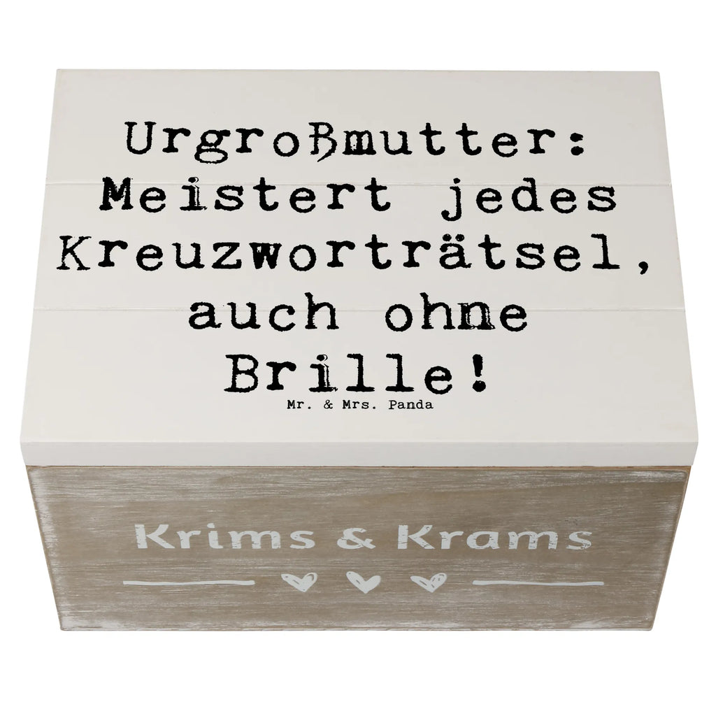 Holzkiste Spruch Urgroßmutter Genie Holzkiste, Kiste, Schatzkiste, Truhe, Schatulle, XXL, Erinnerungsbox, Erinnerungskiste, Dekokiste, Aufbewahrungsbox, Geschenkbox, Geschenkdose, Familie, Vatertag, Muttertag, Bruder, Schwester, Mama, Papa, Oma, Opa