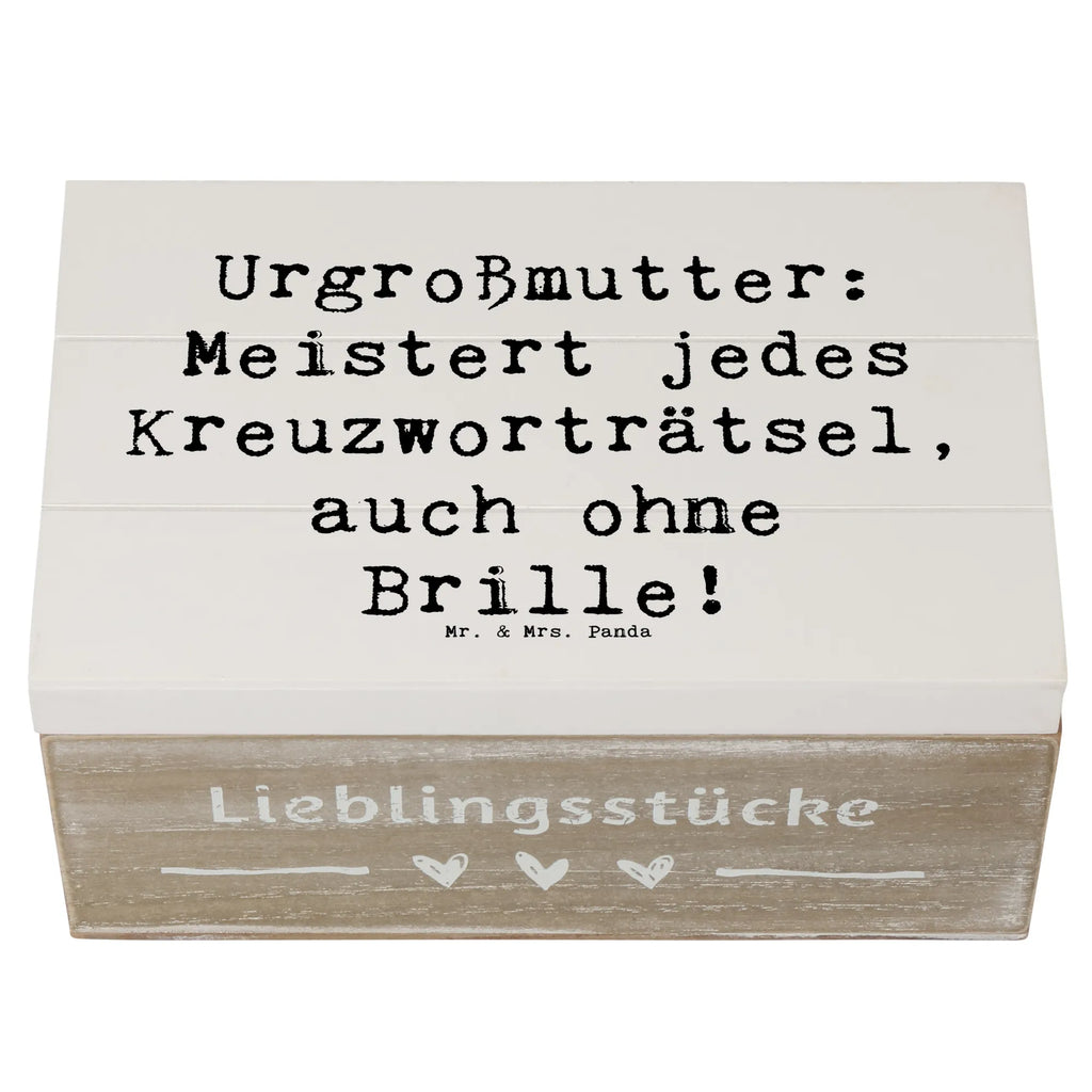 Holzkiste Spruch Urgroßmutter Genie Holzkiste, Kiste, Schatzkiste, Truhe, Schatulle, XXL, Erinnerungsbox, Erinnerungskiste, Dekokiste, Aufbewahrungsbox, Geschenkbox, Geschenkdose, Familie, Vatertag, Muttertag, Bruder, Schwester, Mama, Papa, Oma, Opa