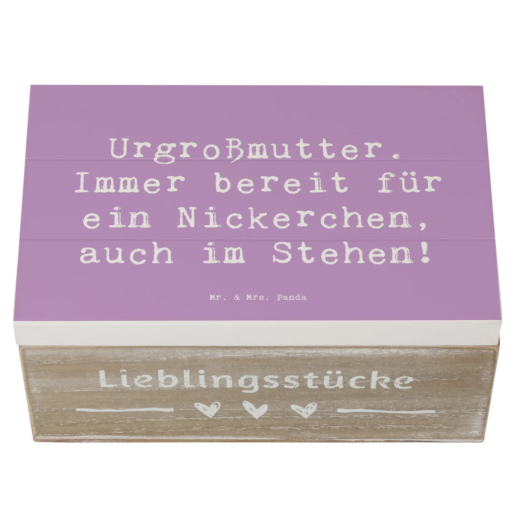 Holzkiste Spruch Urgroßmutter Nickerchen Holzkiste, Kiste, Schatzkiste, Truhe, Schatulle, XXL, Erinnerungsbox, Erinnerungskiste, Dekokiste, Aufbewahrungsbox, Geschenkbox, Geschenkdose, Familie, Vatertag, Muttertag, Bruder, Schwester, Mama, Papa, Oma, Opa