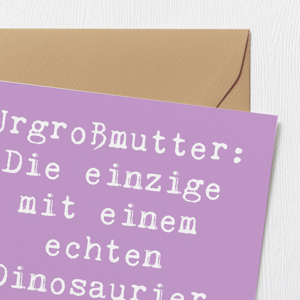 Deluxe Karte Spruch Urgroßmutter Farn Karte, Grußkarte, Klappkarte, Einladungskarte, Glückwunschkarte, Hochzeitskarte, Geburtstagskarte, Hochwertige Grußkarte, Hochwertige Klappkarte, Familie, Vatertag, Muttertag, Bruder, Schwester, Mama, Papa, Oma, Opa