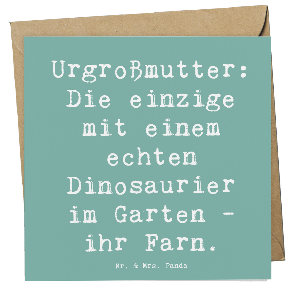 Deluxe Karte Spruch Urgroßmutter Farn Karte, Grußkarte, Klappkarte, Einladungskarte, Glückwunschkarte, Hochzeitskarte, Geburtstagskarte, Hochwertige Grußkarte, Hochwertige Klappkarte, Familie, Vatertag, Muttertag, Bruder, Schwester, Mama, Papa, Oma, Opa