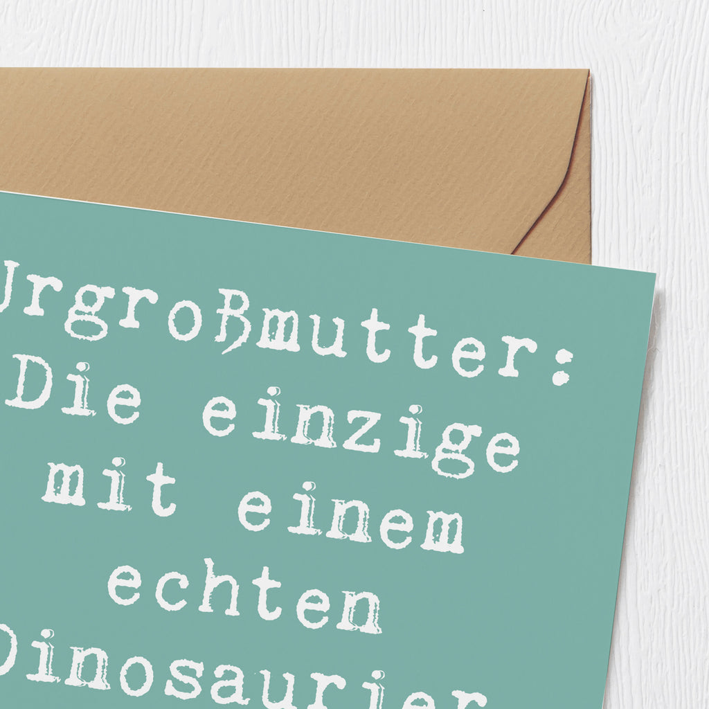 Deluxe Karte Spruch Urgroßmutter Farn Karte, Grußkarte, Klappkarte, Einladungskarte, Glückwunschkarte, Hochzeitskarte, Geburtstagskarte, Hochwertige Grußkarte, Hochwertige Klappkarte, Familie, Vatertag, Muttertag, Bruder, Schwester, Mama, Papa, Oma, Opa