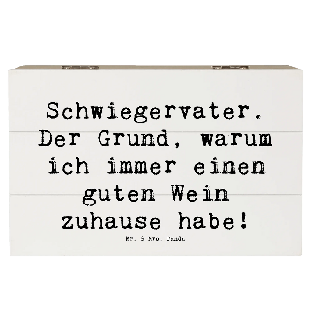 Holzkiste Spruch Schwiegervater Weinliebhaber Holzkiste, Kiste, Schatzkiste, Truhe, Schatulle, XXL, Erinnerungsbox, Erinnerungskiste, Dekokiste, Aufbewahrungsbox, Geschenkbox, Geschenkdose, Familie, Vatertag, Muttertag, Bruder, Schwester, Mama, Papa, Oma, Opa