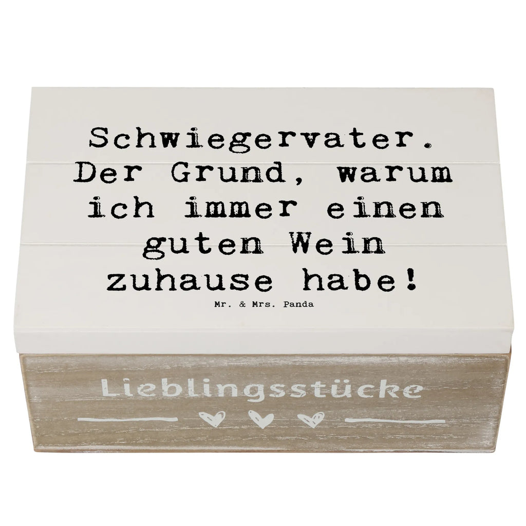 Holzkiste Spruch Schwiegervater Weinliebhaber Holzkiste, Kiste, Schatzkiste, Truhe, Schatulle, XXL, Erinnerungsbox, Erinnerungskiste, Dekokiste, Aufbewahrungsbox, Geschenkbox, Geschenkdose, Familie, Vatertag, Muttertag, Bruder, Schwester, Mama, Papa, Oma, Opa