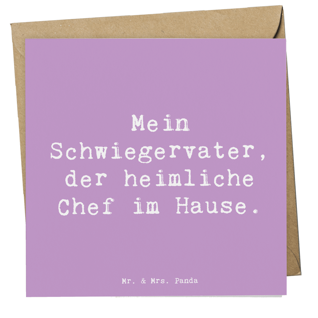 Deluxe Karte Spruch Schwiegervater Chef Karte, Grußkarte, Klappkarte, Einladungskarte, Glückwunschkarte, Hochzeitskarte, Geburtstagskarte, Hochwertige Grußkarte, Hochwertige Klappkarte, Familie, Vatertag, Muttertag, Bruder, Schwester, Mama, Papa, Oma, Opa