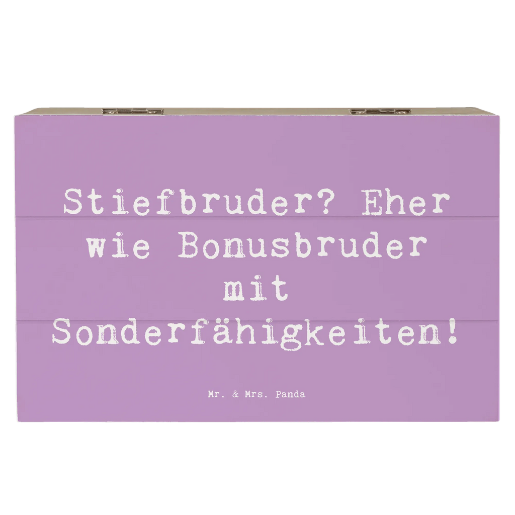 Holzkiste Spruch Stiefbruder Holzkiste, Kiste, Schatzkiste, Truhe, Schatulle, XXL, Erinnerungsbox, Erinnerungskiste, Dekokiste, Aufbewahrungsbox, Geschenkbox, Geschenkdose, Familie, Vatertag, Muttertag, Bruder, Schwester, Mama, Papa, Oma, Opa