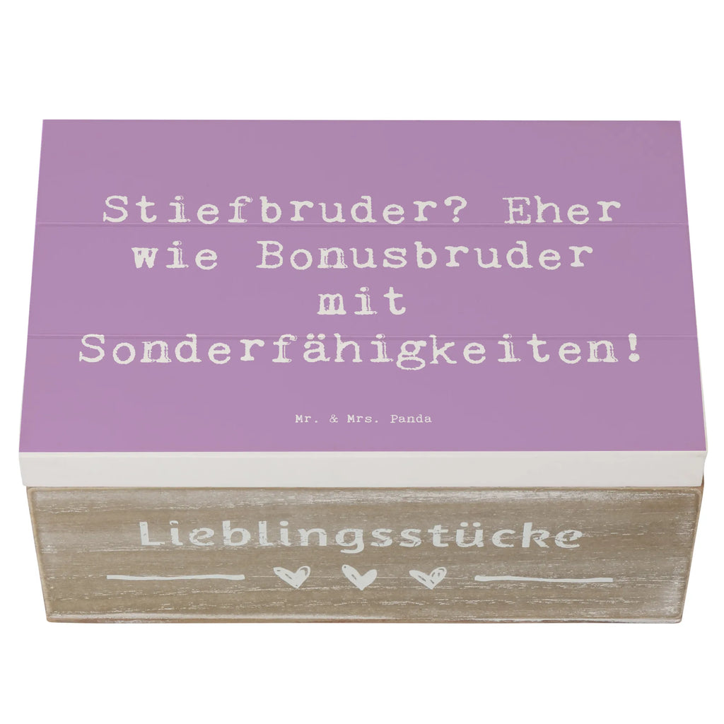 Holzkiste Spruch Stiefbruder Holzkiste, Kiste, Schatzkiste, Truhe, Schatulle, XXL, Erinnerungsbox, Erinnerungskiste, Dekokiste, Aufbewahrungsbox, Geschenkbox, Geschenkdose, Familie, Vatertag, Muttertag, Bruder, Schwester, Mama, Papa, Oma, Opa