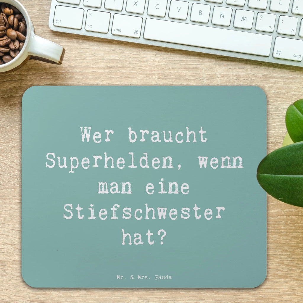 Mauspad Spruch Stiefschwester Heldin Mousepad, Computer zubehör, Büroausstattung, PC Zubehör, Arbeitszimmer, Mauspad, Einzigartiges Mauspad, Designer Mauspad, Mausunterlage, Mauspad Büro, Familie, Vatertag, Muttertag, Bruder, Schwester, Mama, Papa, Oma, Opa