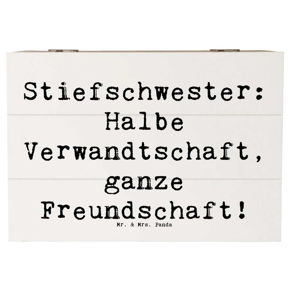 Holzkiste Spruch Stiefschwester Freundschaft Holzkiste, Kiste, Schatzkiste, Truhe, Schatulle, XXL, Erinnerungsbox, Erinnerungskiste, Dekokiste, Aufbewahrungsbox, Geschenkbox, Geschenkdose, Familie, Vatertag, Muttertag, Bruder, Schwester, Mama, Papa, Oma, Opa