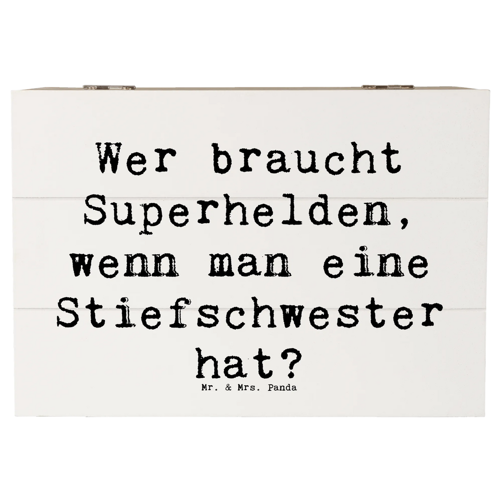 Holzkiste Spruch Stiefschwester Heldin Holzkiste, Kiste, Schatzkiste, Truhe, Schatulle, XXL, Erinnerungsbox, Erinnerungskiste, Dekokiste, Aufbewahrungsbox, Geschenkbox, Geschenkdose, Familie, Vatertag, Muttertag, Bruder, Schwester, Mama, Papa, Oma, Opa