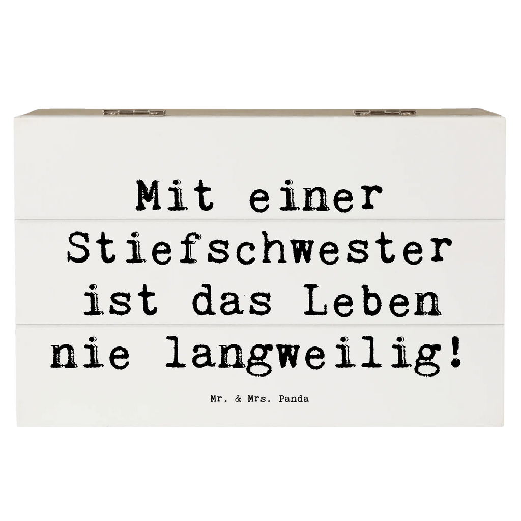 Holzkiste Spruch Stiefschwester Abenteuer Holzkiste, Kiste, Schatzkiste, Truhe, Schatulle, XXL, Erinnerungsbox, Erinnerungskiste, Dekokiste, Aufbewahrungsbox, Geschenkbox, Geschenkdose, Familie, Vatertag, Muttertag, Bruder, Schwester, Mama, Papa, Oma, Opa