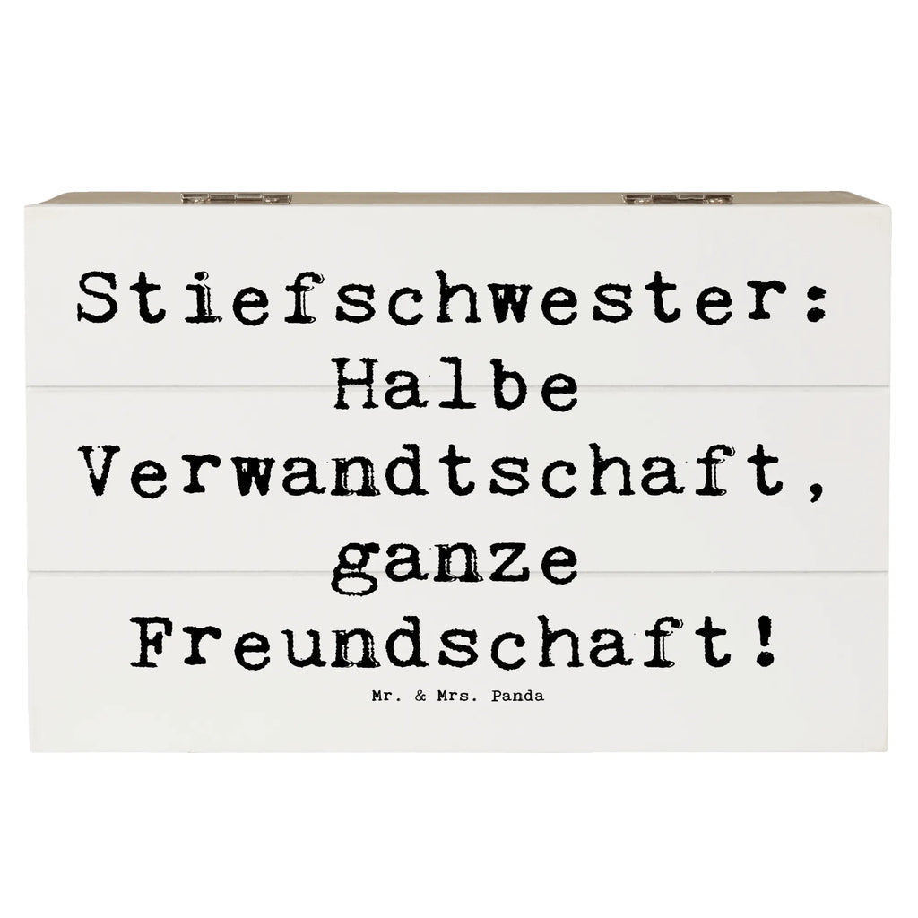 Holzkiste Spruch Stiefschwester Freundschaft Holzkiste, Kiste, Schatzkiste, Truhe, Schatulle, XXL, Erinnerungsbox, Erinnerungskiste, Dekokiste, Aufbewahrungsbox, Geschenkbox, Geschenkdose, Familie, Vatertag, Muttertag, Bruder, Schwester, Mama, Papa, Oma, Opa