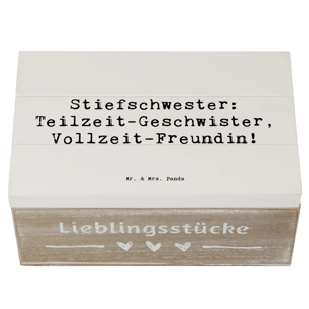 Holzkiste Spruch Stiefschwester Freundin Holzkiste, Kiste, Schatzkiste, Truhe, Schatulle, XXL, Erinnerungsbox, Erinnerungskiste, Dekokiste, Aufbewahrungsbox, Geschenkbox, Geschenkdose, Familie, Vatertag, Muttertag, Bruder, Schwester, Mama, Papa, Oma, Opa