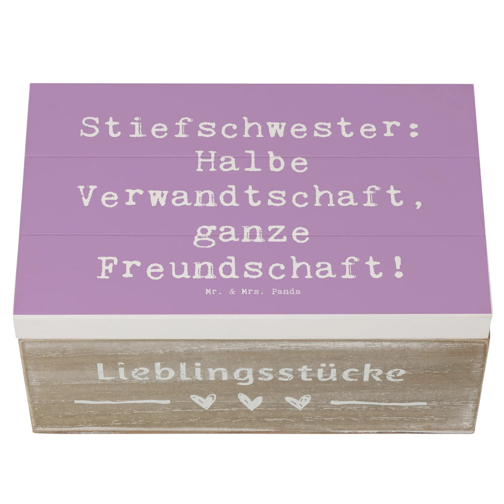 Holzkiste Spruch Stiefschwester Freundschaft Holzkiste, Kiste, Schatzkiste, Truhe, Schatulle, XXL, Erinnerungsbox, Erinnerungskiste, Dekokiste, Aufbewahrungsbox, Geschenkbox, Geschenkdose, Familie, Vatertag, Muttertag, Bruder, Schwester, Mama, Papa, Oma, Opa