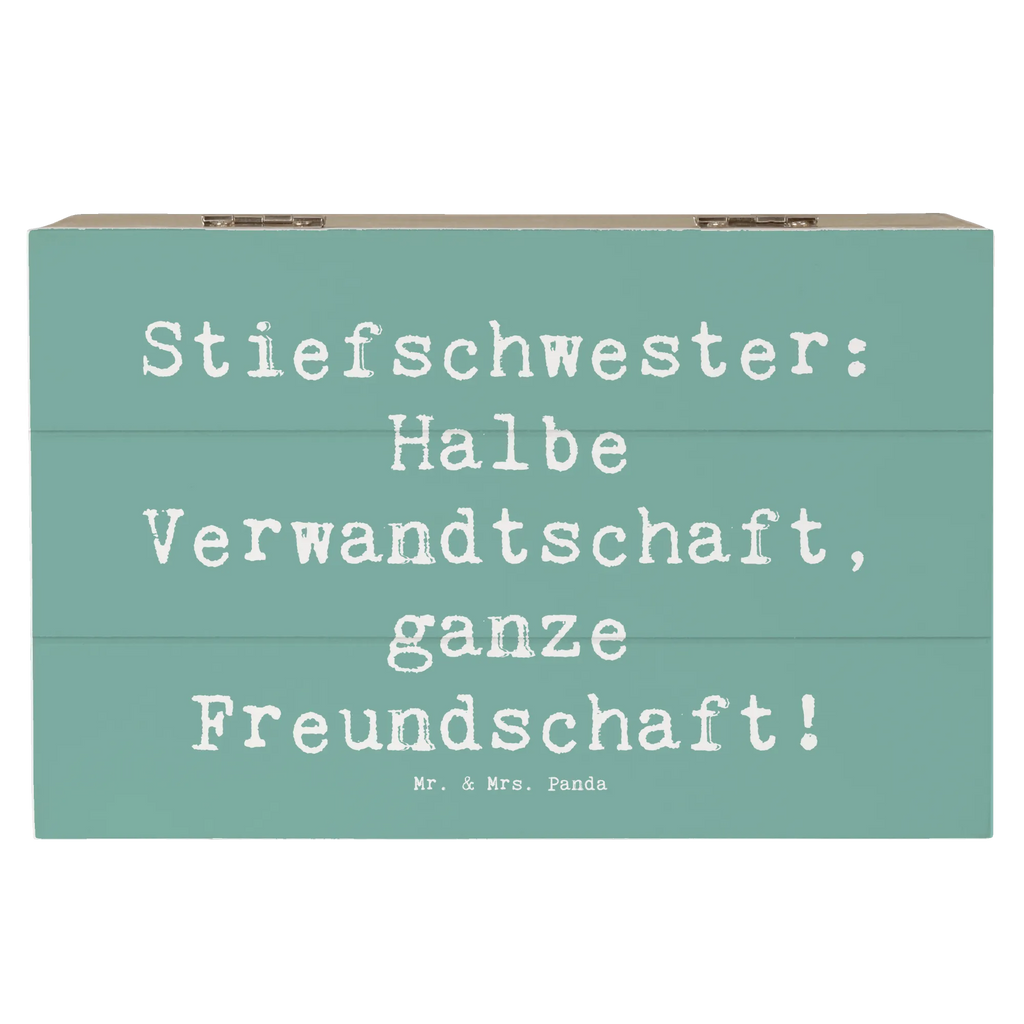 Holzkiste Spruch Stiefschwester Freundschaft Holzkiste, Kiste, Schatzkiste, Truhe, Schatulle, XXL, Erinnerungsbox, Erinnerungskiste, Dekokiste, Aufbewahrungsbox, Geschenkbox, Geschenkdose, Familie, Vatertag, Muttertag, Bruder, Schwester, Mama, Papa, Oma, Opa