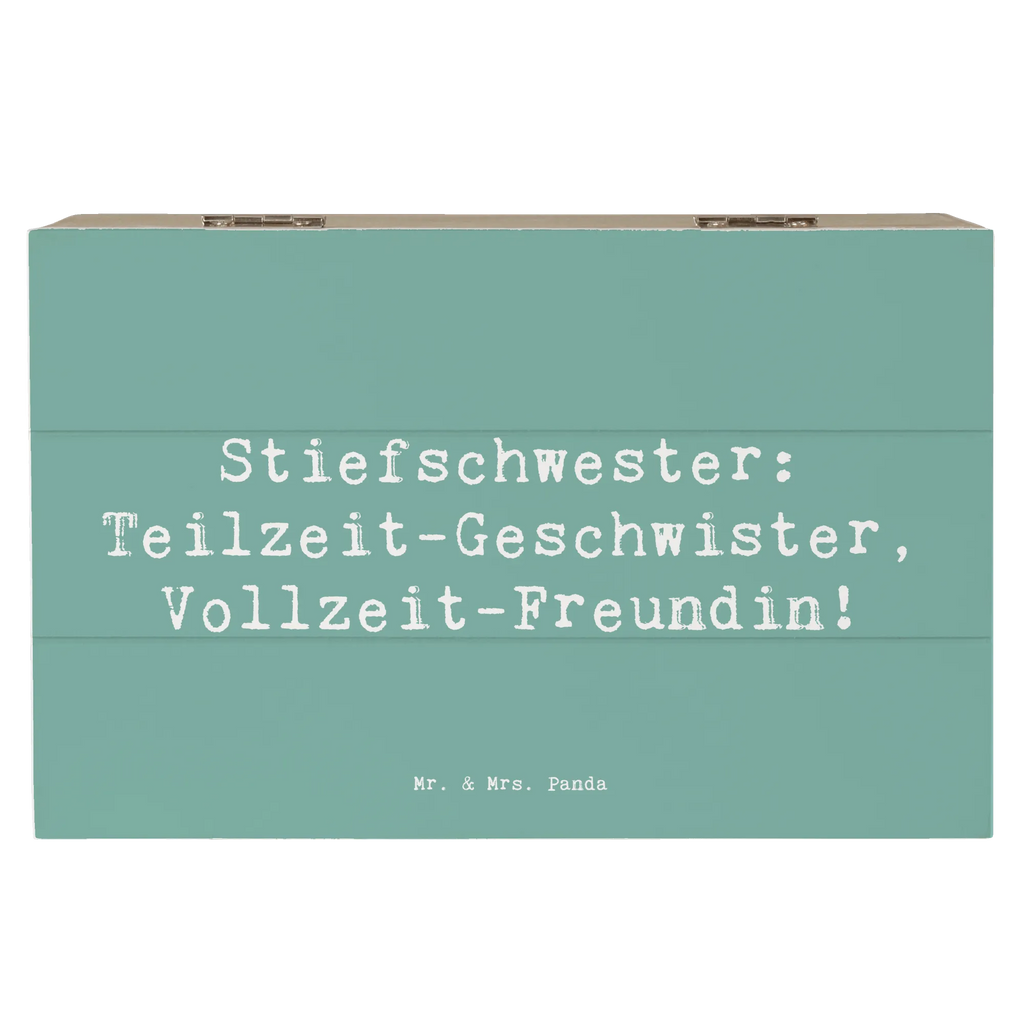 Holzkiste Spruch Stiefschwester Freundin Holzkiste, Kiste, Schatzkiste, Truhe, Schatulle, XXL, Erinnerungsbox, Erinnerungskiste, Dekokiste, Aufbewahrungsbox, Geschenkbox, Geschenkdose, Familie, Vatertag, Muttertag, Bruder, Schwester, Mama, Papa, Oma, Opa