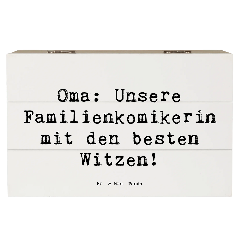 Holzkiste Spruch Oma Familienkomikerin Holzkiste, Kiste, Schatzkiste, Truhe, Schatulle, XXL, Erinnerungsbox, Erinnerungskiste, Dekokiste, Aufbewahrungsbox, Geschenkbox, Geschenkdose, Familie, Vatertag, Muttertag, Bruder, Schwester, Mama, Papa, Oma, Opa