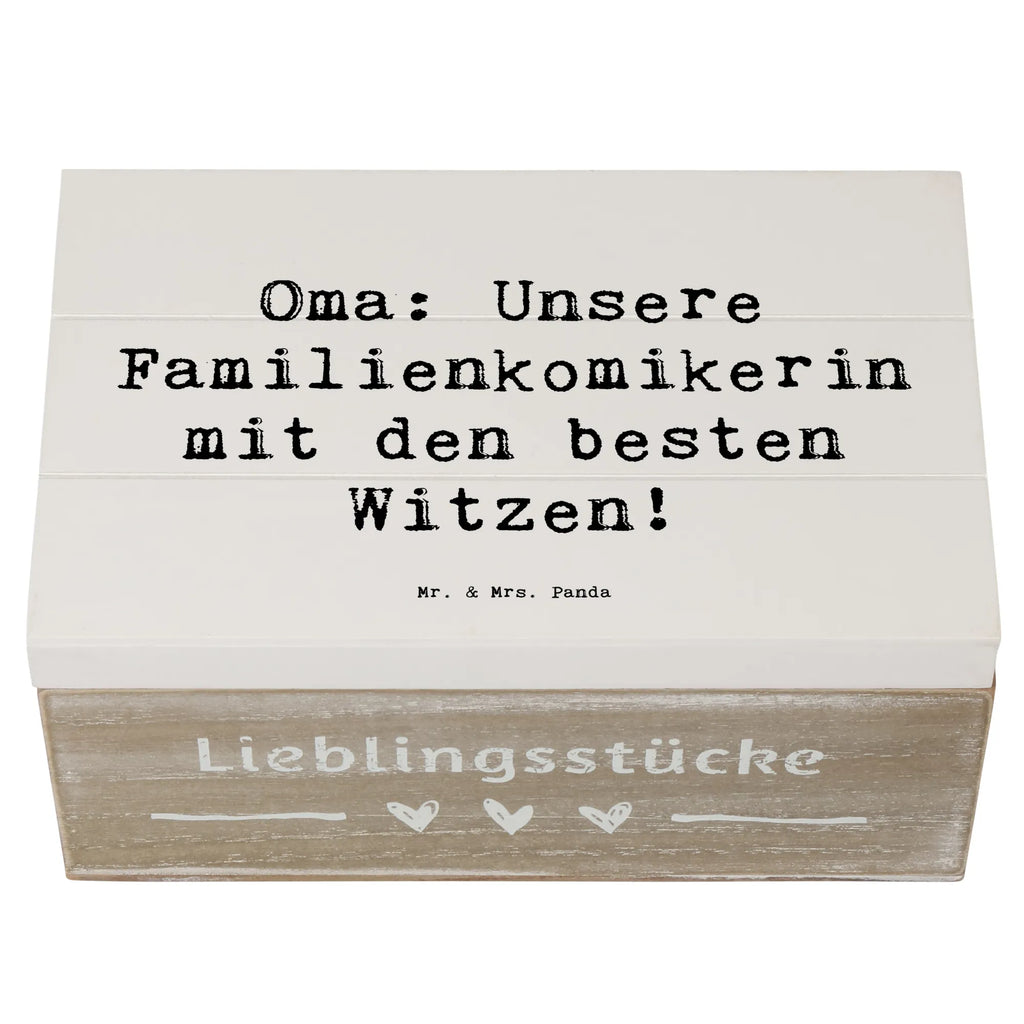 Holzkiste Spruch Oma Familienkomikerin Holzkiste, Kiste, Schatzkiste, Truhe, Schatulle, XXL, Erinnerungsbox, Erinnerungskiste, Dekokiste, Aufbewahrungsbox, Geschenkbox, Geschenkdose, Familie, Vatertag, Muttertag, Bruder, Schwester, Mama, Papa, Oma, Opa