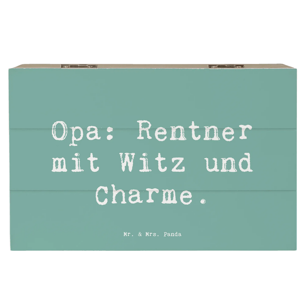 Holzkiste Spruch Opa Rentner Holzkiste, Kiste, Schatzkiste, Truhe, Schatulle, XXL, Erinnerungsbox, Erinnerungskiste, Dekokiste, Aufbewahrungsbox, Geschenkbox, Geschenkdose, Familie, Vatertag, Muttertag, Bruder, Schwester, Mama, Papa, Oma, Opa