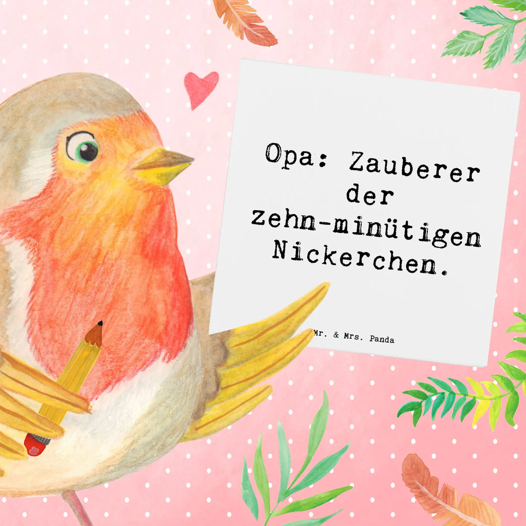 Deluxe Karte Spruch Opa Nickerchenmeister Karte, Grußkarte, Klappkarte, Einladungskarte, Glückwunschkarte, Hochzeitskarte, Geburtstagskarte, Hochwertige Grußkarte, Hochwertige Klappkarte, Familie, Vatertag, Muttertag, Bruder, Schwester, Mama, Papa, Oma, Opa