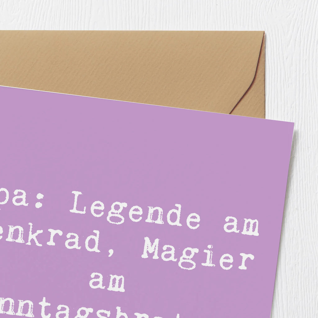 Deluxe Karte Spruch Opa Legende Karte, Grußkarte, Klappkarte, Einladungskarte, Glückwunschkarte, Hochzeitskarte, Geburtstagskarte, Hochwertige Grußkarte, Hochwertige Klappkarte, Familie, Vatertag, Muttertag, Bruder, Schwester, Mama, Papa, Oma, Opa