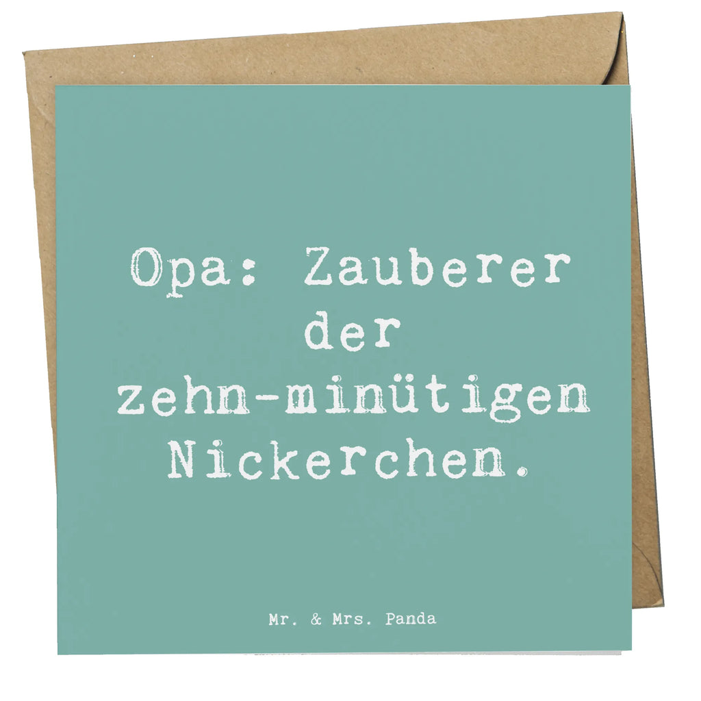 Deluxe Karte Spruch Opa Nickerchenmeister Karte, Grußkarte, Klappkarte, Einladungskarte, Glückwunschkarte, Hochzeitskarte, Geburtstagskarte, Hochwertige Grußkarte, Hochwertige Klappkarte, Familie, Vatertag, Muttertag, Bruder, Schwester, Mama, Papa, Oma, Opa