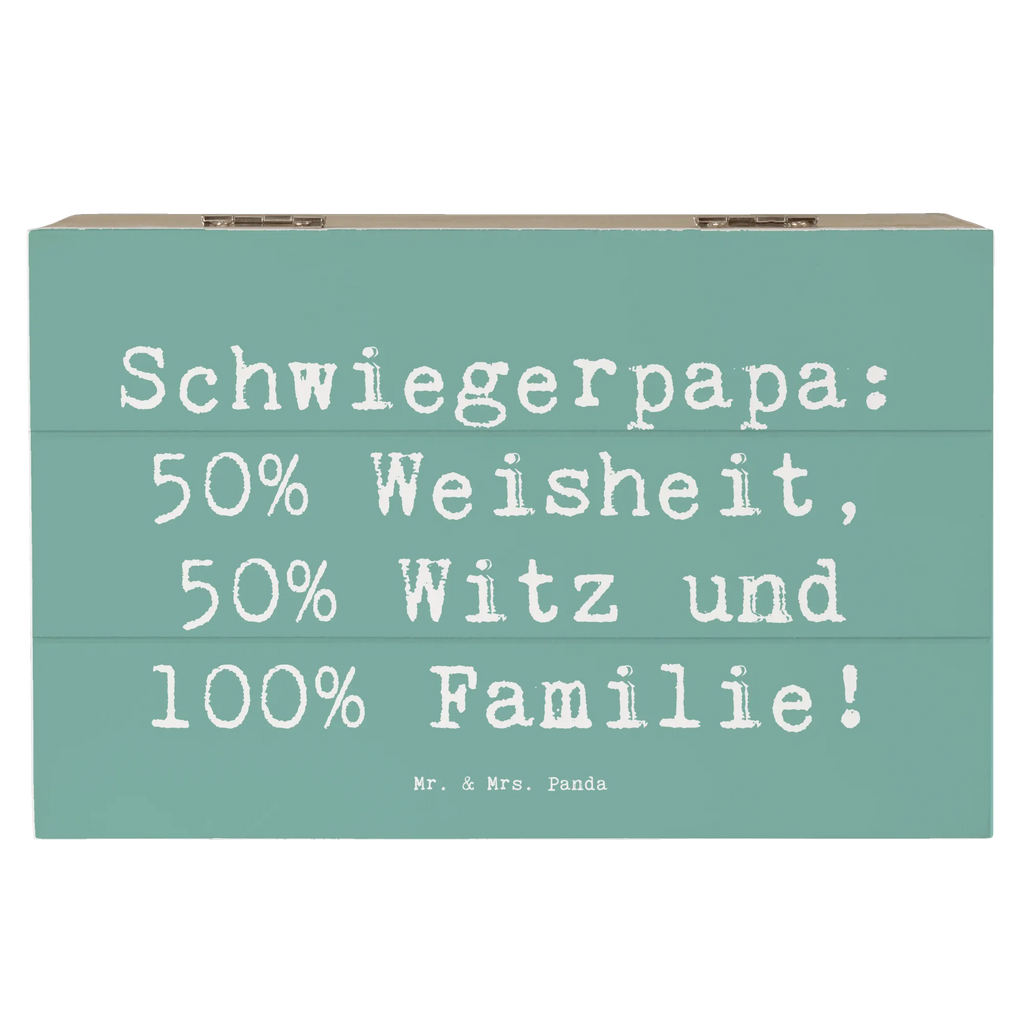 Holzkiste Spruch Schwiegerpapa Weisheit Holzkiste, Kiste, Schatzkiste, Truhe, Schatulle, XXL, Erinnerungsbox, Erinnerungskiste, Dekokiste, Aufbewahrungsbox, Geschenkbox, Geschenkdose, Familie, Vatertag, Muttertag, Bruder, Schwester, Mama, Papa, Oma, Opa