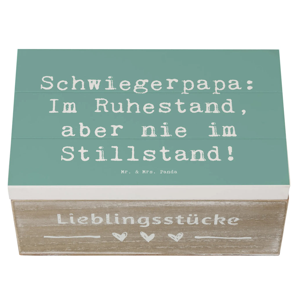 Holzkiste Spruch Schwiegerpapa Ruhestand Holzkiste, Kiste, Schatzkiste, Truhe, Schatulle, XXL, Erinnerungsbox, Erinnerungskiste, Dekokiste, Aufbewahrungsbox, Geschenkbox, Geschenkdose, Familie, Vatertag, Muttertag, Bruder, Schwester, Mama, Papa, Oma, Opa