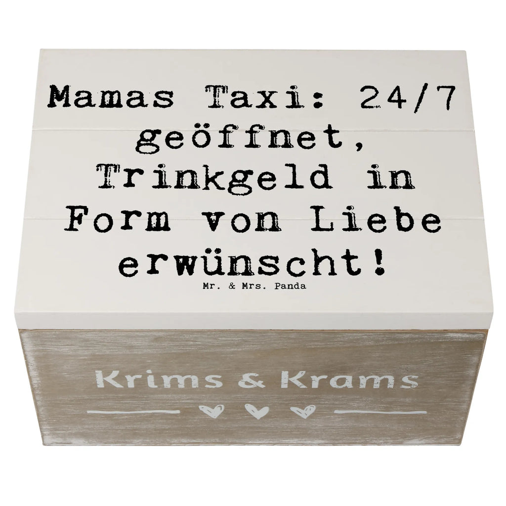 Holzkiste Spruch Mamas Taxi Holzkiste, Kiste, Schatzkiste, Truhe, Schatulle, XXL, Erinnerungsbox, Erinnerungskiste, Dekokiste, Aufbewahrungsbox, Geschenkbox, Geschenkdose, Familie, Vatertag, Muttertag, Bruder, Schwester, Mama, Papa, Oma, Opa