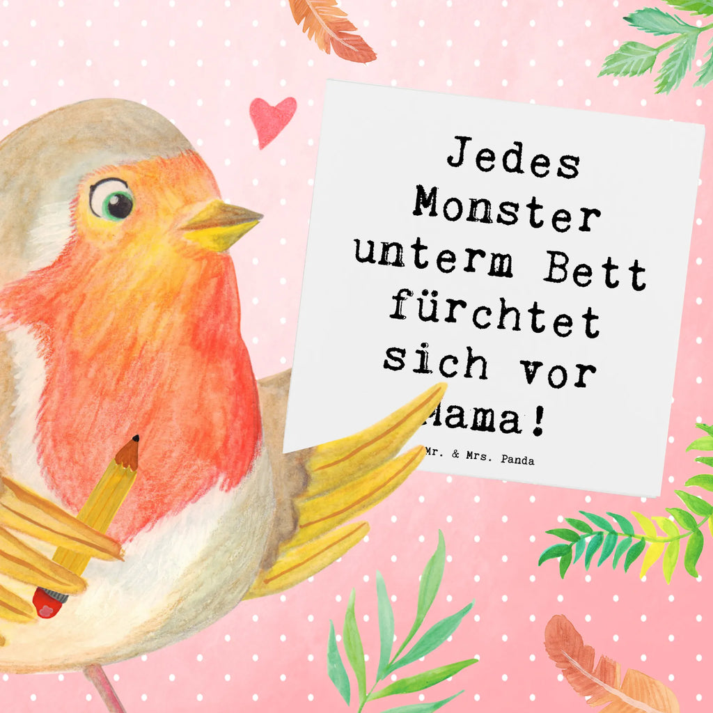 Deluxe Karte Spruch Mama Mut Karte, Grußkarte, Klappkarte, Einladungskarte, Glückwunschkarte, Hochzeitskarte, Geburtstagskarte, Hochwertige Grußkarte, Hochwertige Klappkarte, Familie, Vatertag, Muttertag, Bruder, Schwester, Mama, Papa, Oma, Opa