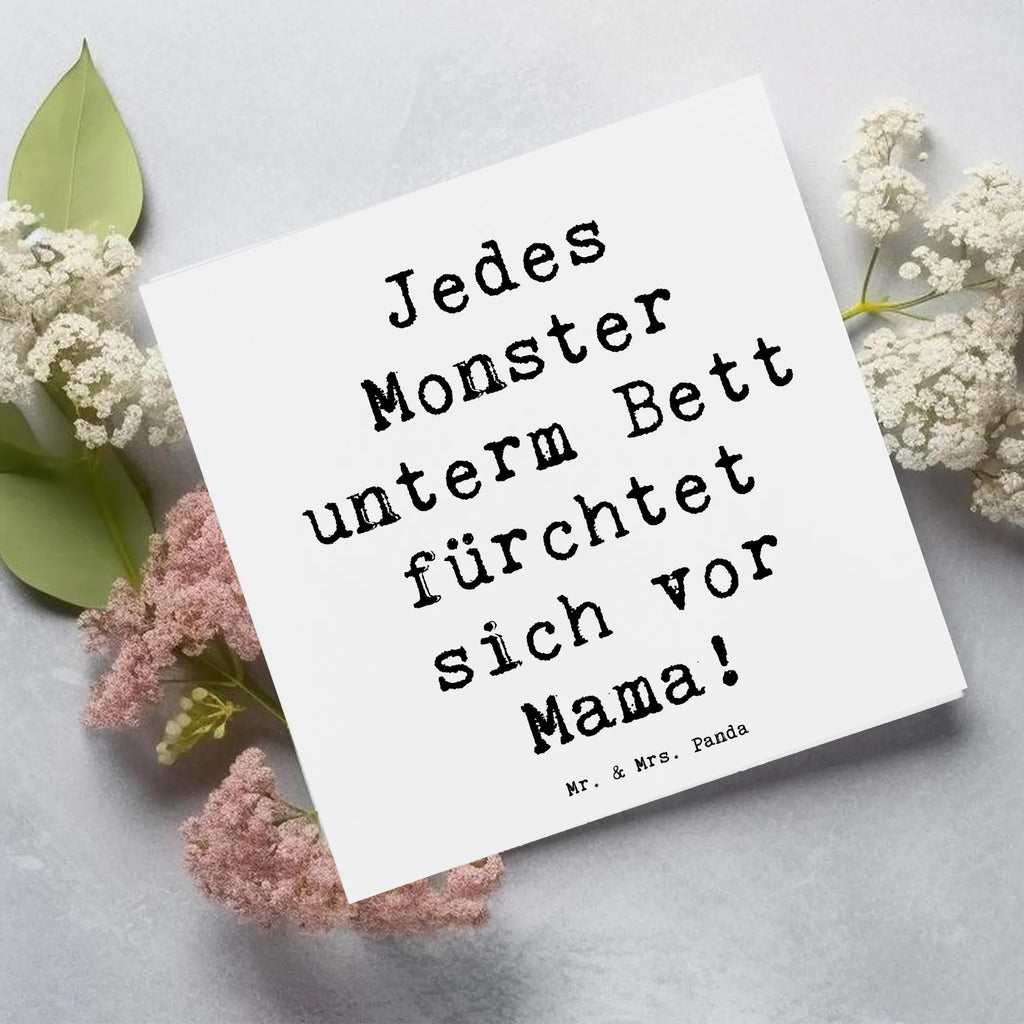 Deluxe Karte Spruch Mama Mut Karte, Grußkarte, Klappkarte, Einladungskarte, Glückwunschkarte, Hochzeitskarte, Geburtstagskarte, Hochwertige Grußkarte, Hochwertige Klappkarte, Familie, Vatertag, Muttertag, Bruder, Schwester, Mama, Papa, Oma, Opa