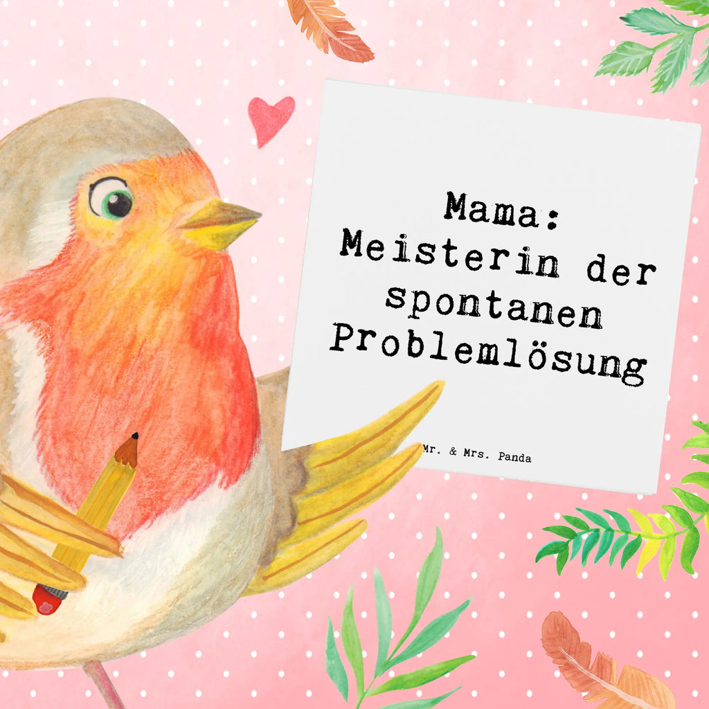 Deluxe Karte Spruch Mama Meisterin Karte, Grußkarte, Klappkarte, Einladungskarte, Glückwunschkarte, Hochzeitskarte, Geburtstagskarte, Hochwertige Grußkarte, Hochwertige Klappkarte, Familie, Vatertag, Muttertag, Bruder, Schwester, Mama, Papa, Oma, Opa