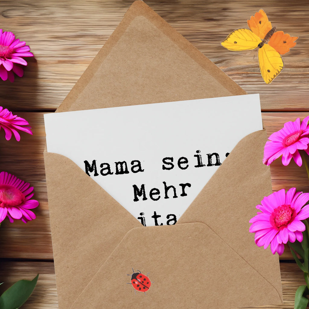 Deluxe Karte Spruch Mama Multitasking Karte, Grußkarte, Klappkarte, Einladungskarte, Glückwunschkarte, Hochzeitskarte, Geburtstagskarte, Hochwertige Grußkarte, Hochwertige Klappkarte, Familie, Vatertag, Muttertag, Bruder, Schwester, Mama, Papa, Oma, Opa