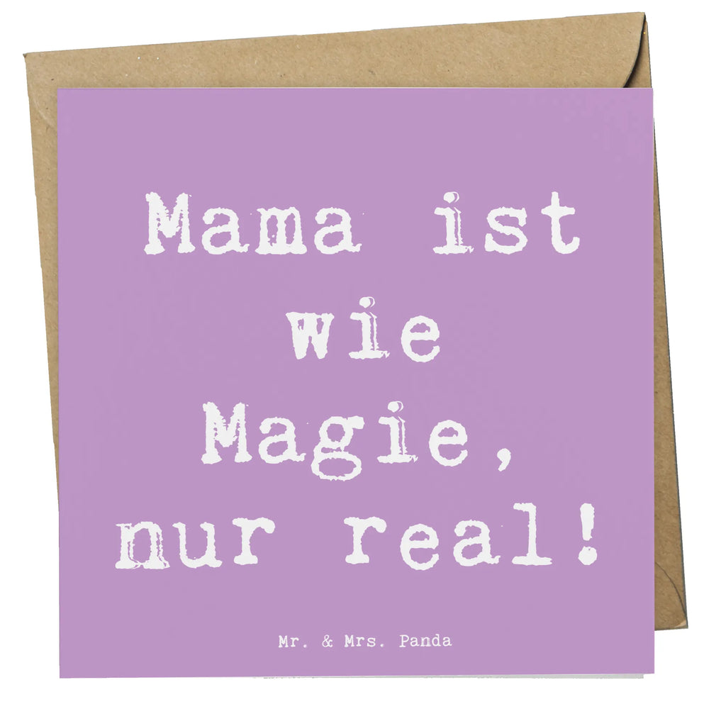 Deluxe Karte Spruch Magische Mama Karte, Grußkarte, Klappkarte, Einladungskarte, Glückwunschkarte, Hochzeitskarte, Geburtstagskarte, Hochwertige Grußkarte, Hochwertige Klappkarte, Familie, Vatertag, Muttertag, Bruder, Schwester, Mama, Papa, Oma, Opa