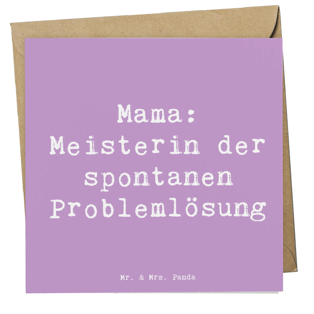 Deluxe Karte Spruch Mama Meisterin Karte, Grußkarte, Klappkarte, Einladungskarte, Glückwunschkarte, Hochzeitskarte, Geburtstagskarte, Hochwertige Grußkarte, Hochwertige Klappkarte, Familie, Vatertag, Muttertag, Bruder, Schwester, Mama, Papa, Oma, Opa